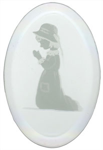 Praying Girl Engraved Bevel, Special Order Other Bevels