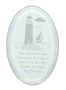 Fathers Verse Engraved Bevel, Special Order Other Bevels