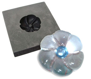 Spiral Flower Graphite Push Mold, Flameworking Tools