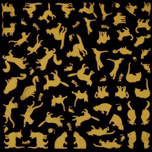 Glass Accents Cats Low Fire Gold Decals, Fusing Decals