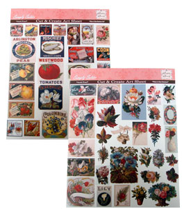 Flowers and Labels Art Sheets - 2 Pack, Soldered Jewelry
