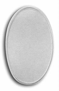 Pre-Cut Micro Thin 1-1/4 x 3/4 Glass Ovals - 4 Pack