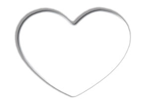 System 96 6 Pre-Cut White Heart, Fusible Shapes