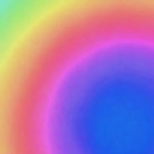 8 x 8 Dichromagic Premium Rainbow On Thin Clear, ATF 1/4 Sheet on Thin