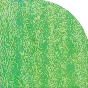 Dichroic Magenta / Green on Black Herringbone Ripple - 1/4 Sheet, CBS 1/4 Sheet on Herringbone Ripple