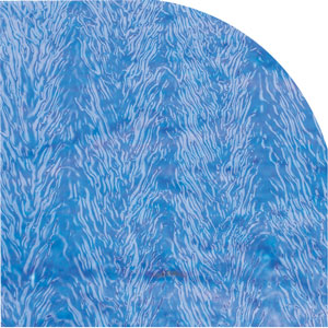 1/4 Sheet Yellow / Blue On Black Herringbone Ripple - 90 Coe