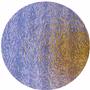 Yellow / Violet On Clear Herringbone Ripple - 90 COE