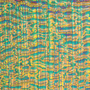16 x 16 DichroMagic Cyan/ Copper on Clear Fipple, ATF Full Sheet on Fipple