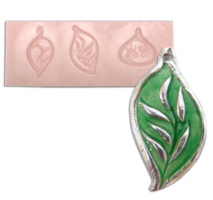 Pendant Three Leaf Mold, Jewelry & Texture Molds