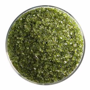 1 lb Pine Green Transparent Frit - Medium, Medium Frit
