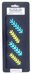 Dichroic Circuit Shock Pack on Clear - 90 Coe, Special Order Dichroic Packs