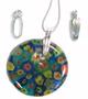 Sterling Silver Striped Donut Bail - Small