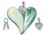 Sterling Silver Leaf Prong Bail