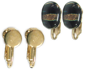 Gold Finish Clip Earrings - 6 Pair, Jewelry Findings