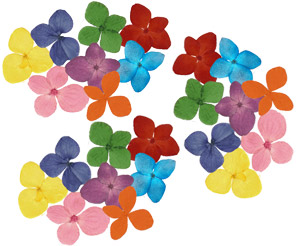 Hydrangea Floral Assortment - 24 Pack, Soldered Jewelry