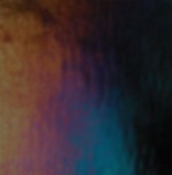 Bullseye Black Opal Double Rolled Iridized, Special Order Iridized