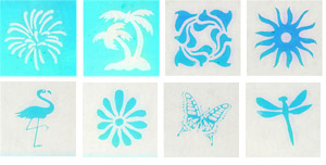 Summer Fun Etched Dichroic Assortment, Dichroic Assortments