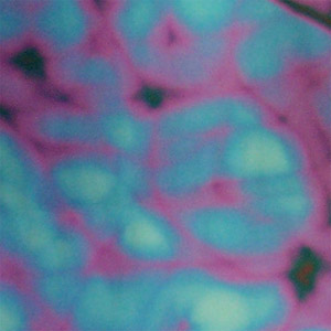 Dichroic Red / Silver Blue Aurora Borealis On Thin Clear - 4 x 4, CBS 4x4 Patterns