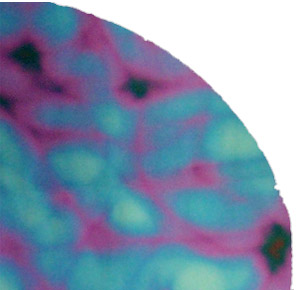 Dichroic Red / Silver Blue Aurora Borealis On Thin Clear - 1/4 Sheet, CBS 1/4 Sheet Patterns