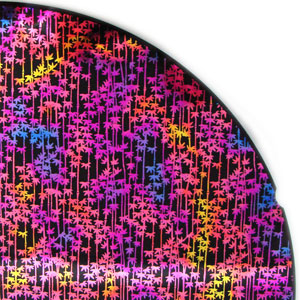 Dichroic Bamboo On Thin Clear - 1/4 Sheet, 1/4 Sheet Decal Pattern