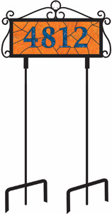 Address Scroll Garden Stake, Display Stands