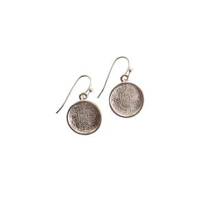 Silver Plated Round Cabochon Earrings - 4 pair, Supplies