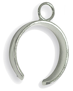 Sterling Silver Plated Toe Ring With Bead Loop, Jewelry Findings