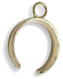 Gold Plated Toe Ring With Bead Loop, Jewelry Findings