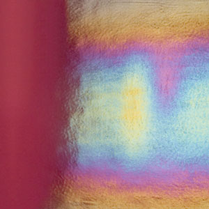 Bullseye Deep Plum Rainbow Iridized Double Rolled Stained Glass