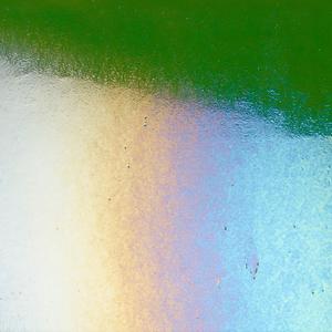 Bullseye Adventurine Green Rainbow Iridized Double Rolled Stained Glass