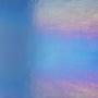Bullseye Light Sky Blue Rainbow Iridized Double Rolled - 90 Coe