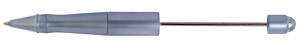 Satin Silver Designer Bead Pen