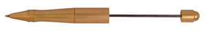 Satin Gold Designer Bead Pen