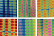 DichroMagic Funky Tie Dye Sampler On Thin Clear, ATF 4x4 Patterns
