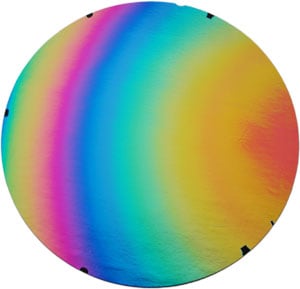 Splinter Rainbow Dichroic 90 COE on Thin Clear - Full Sheet, CBS Full Sheet Patterns