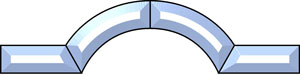 Elbow Border Bevel Cluster, Corners/Borders