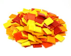 3/4 Fire Tile Mix 1lb., Mosaic Supplies
