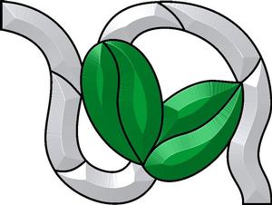 Green Leaves Bevel Cluster - 2 Pack, Floral and Fruit Clusters