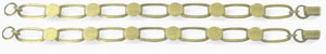 Gold Plate Oval Link Bracelet - 2 Pack