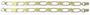 Gold Plate Oval Link Bracelet - 2 Pack