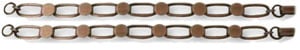 Antique Copper Plate Oval Link Bracelet - 2 Pack