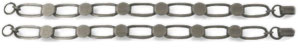 Gunmetal Oval Link Bracelet - 2 Pack