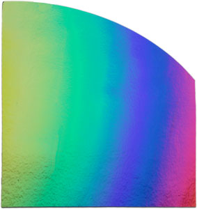 Dichroic 96 Coe Rainbow 3 Splinter On Thin Black - Full Sheet, CBS Full Sheets
