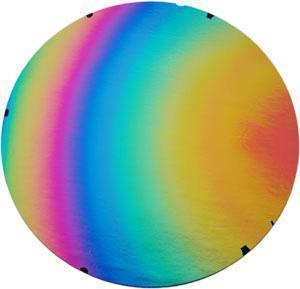 Splinter Rainbow Dichroic 90 Coe On Thin Black - Full Sheet, CBS Full Sheet Patterns