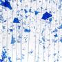 Uroboros Blue & White With Blue Streaks On Clear - 96 COE