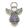Purple Mini Cross Angel Figurine
