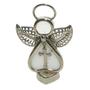 White Mini Cross Angel Figurine