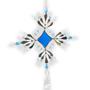 Blue Teardrop Snowflakes - 2 Pack