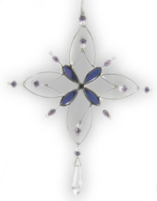 Purple Star Snowflakes - 2 Pack