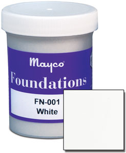 White Foundation Glaze - 4 oz, Foundation Glazes